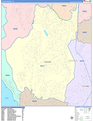 Laguna Niguel Wall Map Color Cast Style 2026